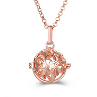 Pregnant Ball Locket Pendant Brass Tree plated hollow lead & cadmium free 20mm-30mm Approx 2-4mm Sold By PC