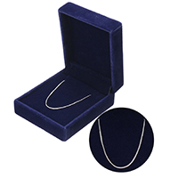 925 Sterling Silver Necklace Chain, with packing box & different length for choice & twist oval chain, 1x0.50mm, Sold By Strand