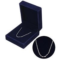 925 Sterling sølv halskæde kæde, med kassen & forskellige længde for valg & mariner kæde, 2.50x1.50x0.30mm, Solgt af Strand