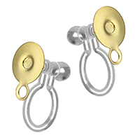 Stainless Steel Clip On Earring Finding with Silicone plated with loop Approx 1.5mm Inner Approx 6mm Sold By Lot