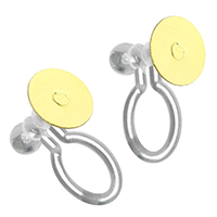 Stainless Steel Clip On Earring Finding with Silicone plated Inner Approx 6mm Sold By Lot
