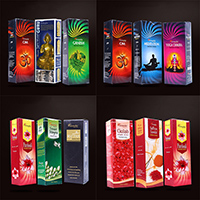 India Natural Flavors Scented Cones Temple Incense , Sandalwood, Rectangle, handmade, de-stress & Different Fragrances For Choice, more colors for choice, 90x255x60mm, Sold By Box