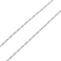 Bostonski lanac od nehrđajućeg čelika, Nehrđajući čelik, Boston lanac, izvorna boja, 1mm, 100m/Lot, Prodano By Lot