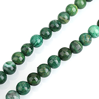 Jade kralen, Jade Afrikaanse, Ronde, natuurlijk, verschillende grootte voor keus, Gat:Ca 0.5-2mm, Per verkocht Ca 15 inch Strand