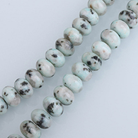 Perles de Jasper de Lotus, Lotus jaspe, rondelle, naturel, normes différentes pour le choix, Trou:Environ 0.5-2mm, Vendu par Environ 15 pouce brin