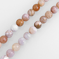 Australian Agate Beads Round natural dyed & faceted Approx 0.5-2mm Sold Per Approx 15 Inch Strand