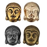 Buddhistiske perler, Zinc Alloy, Buddha, forgyldt, flere farver til valg, nikkel, bly & cadmium fri, 9x11x8mm, Hole:Ca. 1.5mm, 500pc'er/Lot, Solgt af Lot