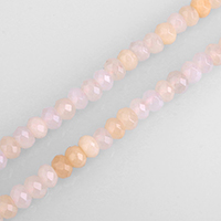 Natural Aventurine Beads Pink Aventurine Rondelle & faceted Sold Per Approx 15 Inch Strand