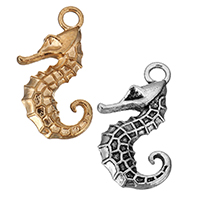 Zinc Alloy Animal Pendants Seahorse plated nickel lead & cadmium free Approx 2mm Sold By Lot