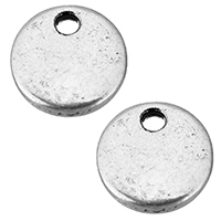 Zinc Alloy Pendants Coin antique silver color plated nickel lead & cadmium free Approx 1.3mm Sold By Lot