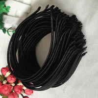 Haarbanden, Zinc Alloy, met PU, plated, lood en cadmium vrij, 5mm, 20pC's/Bag, Verkocht door Bag