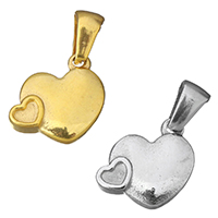 Stainless Steel Heart Pendants plated Approx Sold By PC