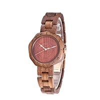 Redear® Unisex Jewelry Watch Wood with Glass & Stainless Steel Japanese movement 18mm Approx 9 Inch Sold By PC