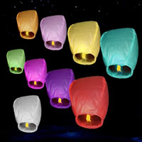 Papier Kong Ming Lantern, meer kleuren voor de keuze, 490x820x4mm, 10pC's/Lot, Verkocht door Lot