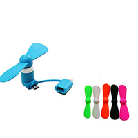 TPE Draagbare telefoon USB Mini-ventilator, Fan, voor android mobiele telefoon, meer kleuren voor de keuze, 38x86mm, Verkocht door PC