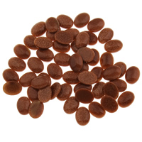 Goldstone Cabochon Flat Oval flat back Sold By Bag