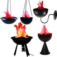 Resin Simulated Flame Light with Silk Halloween Jewelry Gift Sold By PC
