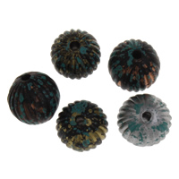 Acryl sieraden kralen, Drum, gemengde kleuren, 10mm, Gat:Ca 1.5mm, Ca 904pC's/Bag, Verkocht door Bag