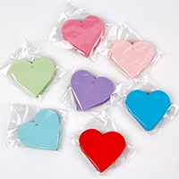 Papier Bruiloft gewatteerde hart, huwelijkscadeau, meer kleuren voor de keuze, 70x70mm, 50pC's/Bag, Verkocht door Bag