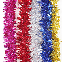 البلاستيك PVC عيد الميلاد زخرفة الحلي, مجوهرات عيد الميلاد, المزيد من الألوان للاختيار, 80mm, تباع لكل تقريبا 1.8 م حبلا