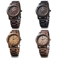 Men Wrist Watch Sandalwood with Glass for man & luminated Length Approx 10.5 Inch Sold By PC