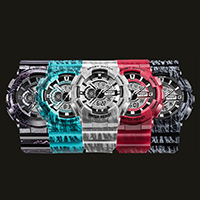 Reloj de pulsera unisex SANDA®, Caucho, con Vidrio & Plástico, unisexo & LED & impermeable, más colores para la opción, 52mm, 22mm, longitud 5.5-9.5 Inch, Vendido por UD