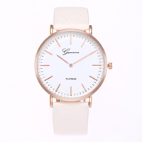 Wrap Watch PU Leather with zinc alloy dial & Glass rose gold color plated for woman & change their color according to the temperature 20mm Length Approx 9 Inch Sold By PC