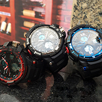 Reloj de pulsera unisex SANDA®, El plastico, con silicona & Plástico, unisexo & LED & impermeable, más colores para la opción, 52x46mm, 21mm, longitud aproximado 7-9 Inch, Vendido por UD
