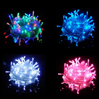 Globo LED y luces de hadas estrelladas Luces decorativas de luces de hilos, plástico PVC, Joyas de Navidad, más colores para la opción, Vendido para aproximado 10 m Sarta