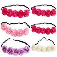 Bridal Hair Flowers, Cloth, wedding gift & for woman, more colors for choice, 240x45mm, Sold By PC
