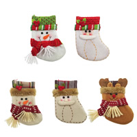Cloth Christmas Sock Christmas jewelry Sold By PC