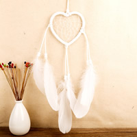 Fashion Dream Catcher Feather with Velveteen Cord & Glass Seed Beads 470mm Sold By PC