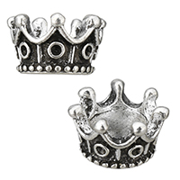 Zinc Alloy Beads Setting Crown antique silver color plated nickel lead & cadmium free Approx 5.5mm Inner Approx 1mm Sold By Lot