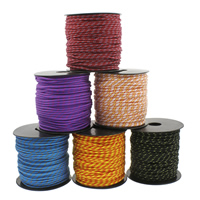 corda, Corda de nylon, cores misturadas, 3mm, 50m/Spool, vendido por Spool
