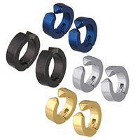 Trendy ear cuffs, Roestvrij staal, plated, uniseks, meer kleuren voor de keuze, 13x13x4mm, Verkocht door PC