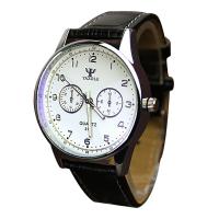Yazole® Men Jewelry Watch Cowhide with Glass & Zinc Alloy plated adjustable & for man & waterproof & enamel nickel lead & cadmium free Length Approx 9 Inch Sold By PC