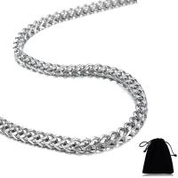 Cadena de Collar, acero inoxidable, cadena de trigo, color original, 6mm, Vendido para aproximado 30 Inch Sarta