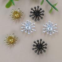 Brass Bead Cap Flower plated nickel lead & cadmium free 13mm Approx 1.5mm Sold By Bag