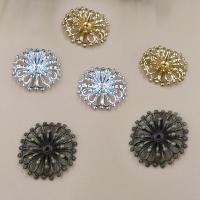 Brass Bead Cap Flower plated nickel lead & cadmium free 23mm Approx 1.5mm Sold By Bag