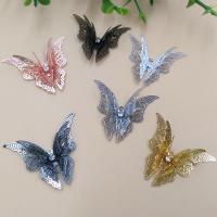 Rhinestone Brass Pendants Butterfly plated with rhinestone nickel lead & cadmium free Approx 1.5mm Sold By Bag