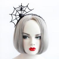 Haarbanden, Vilt, met Kant & Satijnen lint & Ijzer, Halloween Jewelry Gift & voor vrouw, nikkel, lood en cadmium vrij, 80mm, Verkocht door PC