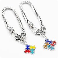 Zinc Alloy Bracelet silver color plated charm bracelet & anti-fatigue & for woman & enamel & with rhinestone & blacken nickel lead & cadmium free Sold Per Approx 7.4 Inch Strand