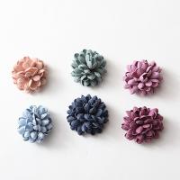 Hair Accessories DIY Findings, Cloth, Flower, more colors for choice, 40mm, 20PCs/Bag, Sold By Bag