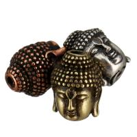 Cubic Zirconia Micro Pave Brass Beads Buddha plated micro pave cubic zirconia Approx 2.2mm Sold By Lot