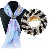 Scarf Buckle Zinc Alloy plated for woman & with rhinestone lead & cadmium free Sold By PC