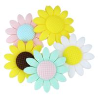 Silicone Beads Flower FDA approval Approx 2mm Sold By Lot