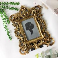 Resin Picture Frame with Glass painted Tabletop Frame Length Approx 6 Inch Sold By PC