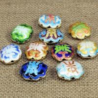 Cloisonne Beads Flower handmade hollow 19mm Approx 1.5mm Sold By Bag