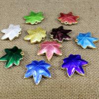 Cloisonne Pendants Maple Leaf handmade hollow Approx 1.5mm Sold By Bag