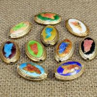 Cloisonne Beads Oval handmade Approx 1.5mm Sold By Bag